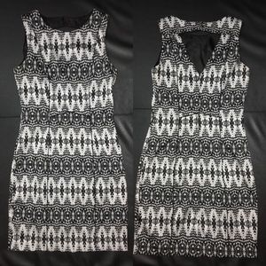 Curve Hugging Printed Dress with Cutout